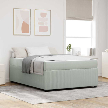 Struttura del letto Grigio chiaro 140 x 200 cm Tessuto