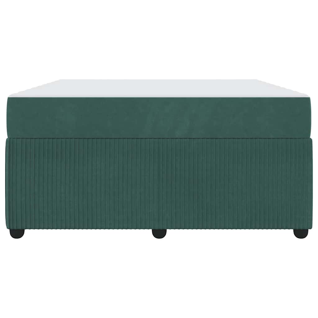 Struttura del letto Verde Scuro 140 x 200 cm Tessuto