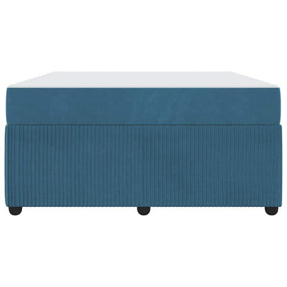 Struttura del letto con materasso Blu 140 x 200 cm Tessuto