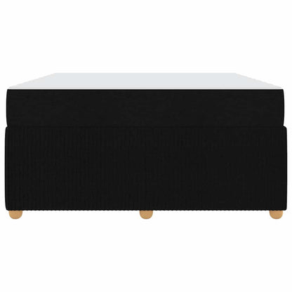 Struttura del letto con materasso Nero 160 x 200 cm Tessuto