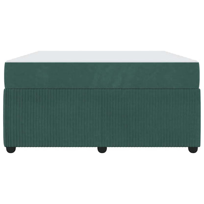 Struttura del letto Verde Scuro 160 x 200 cm Tessuto