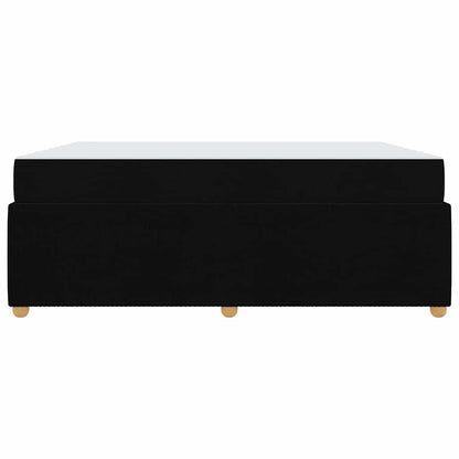 Struttura del letto con materasso Nero 180 x 200 cm Tessuto