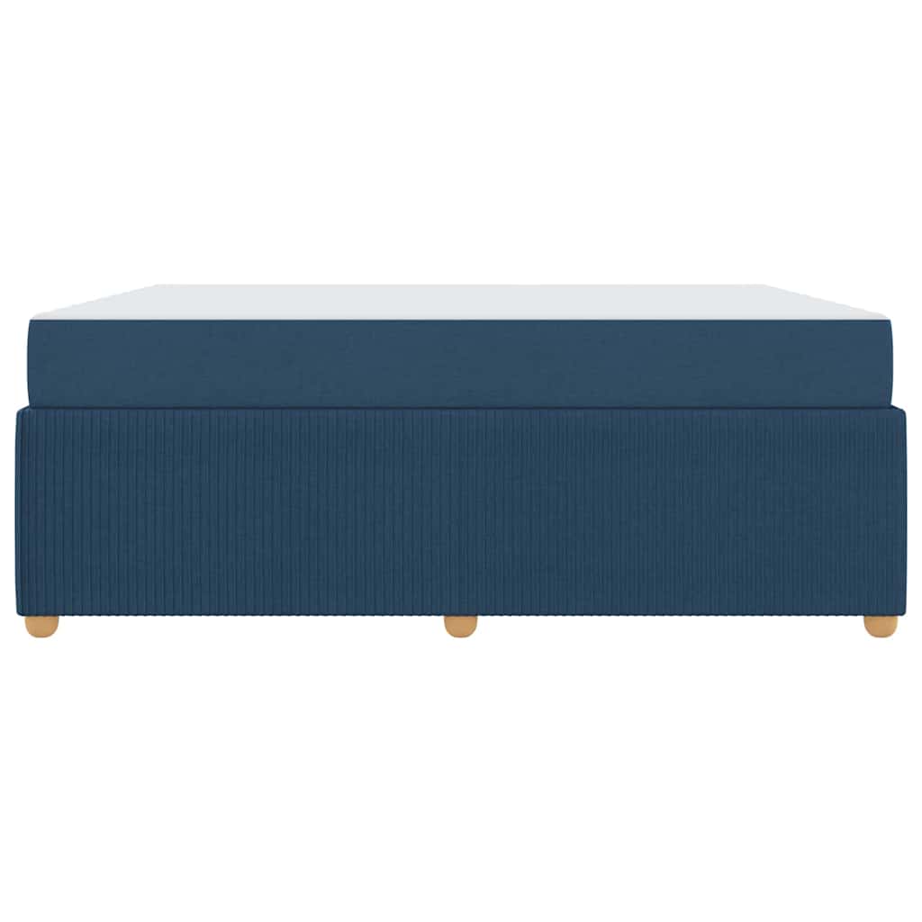 Struttura del letto con materasso Blu 180 x 200 cm Tessuto