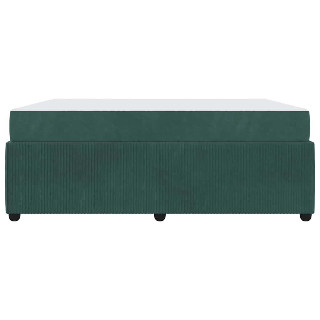 Struttura del letto Verde Scuro 180 x 200 cm Tessuto