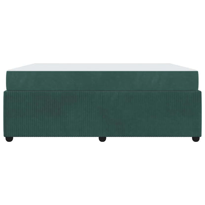 Struttura del letto Verde Scuro 180 x 200 cm Tessuto