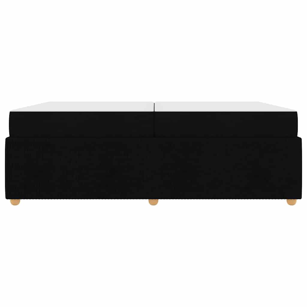 Struttura del letto con materasso Nero 200 x 200 cm Tessuto