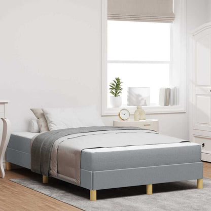 Letto a molle con materasso Grigio chiaro 120 x 190 cm Tessuto