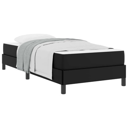 Struttura del letto con materasso Nero 80 x 200 cm Tessuto