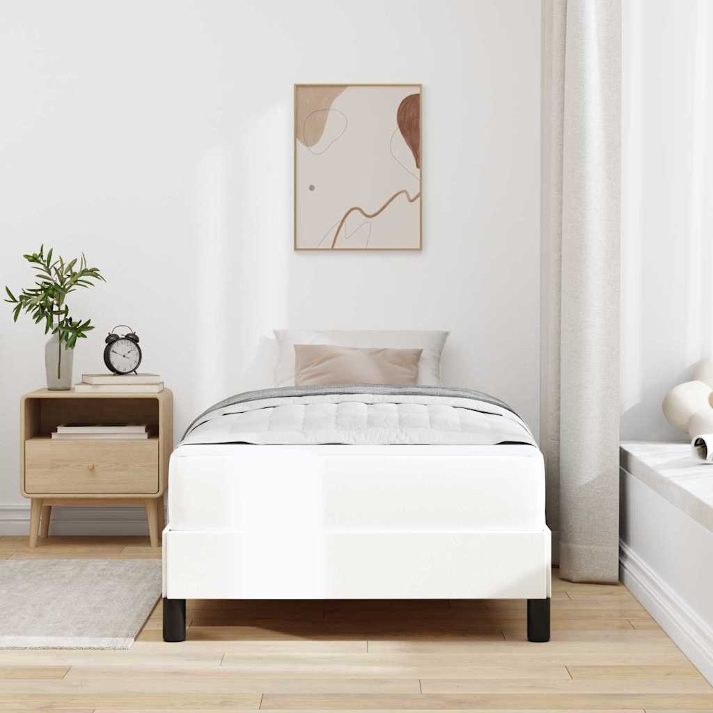 Struttura del letto Bianco Puro 90 x 200 cm Tessuto