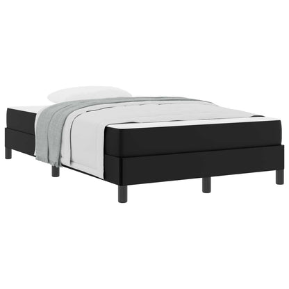 Struttura del letto con materasso Nero 120 x 190 cm Tessuto