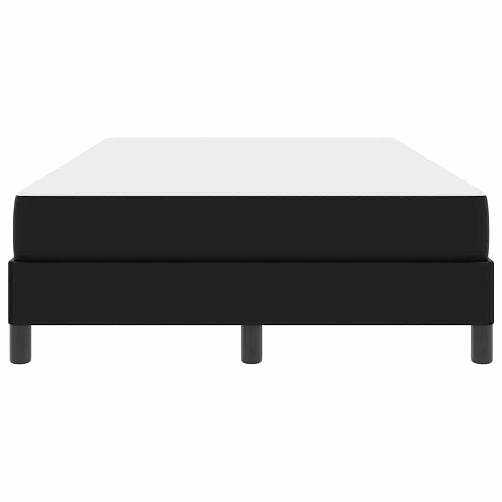 Struttura del letto con materasso Nero 120 x 190 cm Tessuto