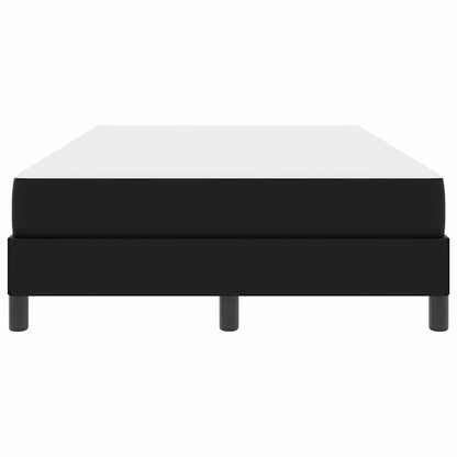 Struttura del letto con materasso Nero 120 x 190 cm Tessuto