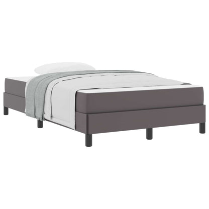 Struttura del letto con materasso Grigio 120 x 190 cm Tessuto