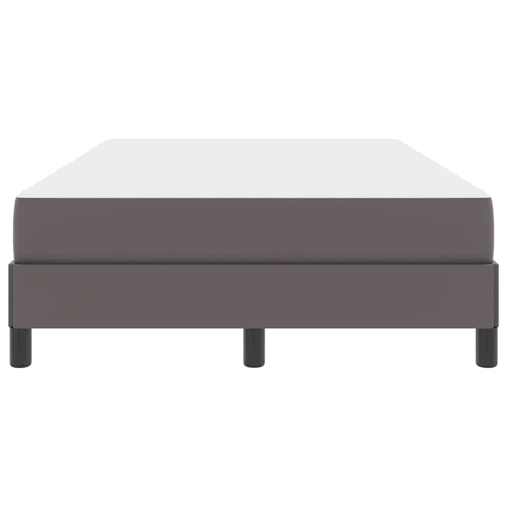 Struttura del letto con materasso Grigio 120 x 190 cm Tessuto