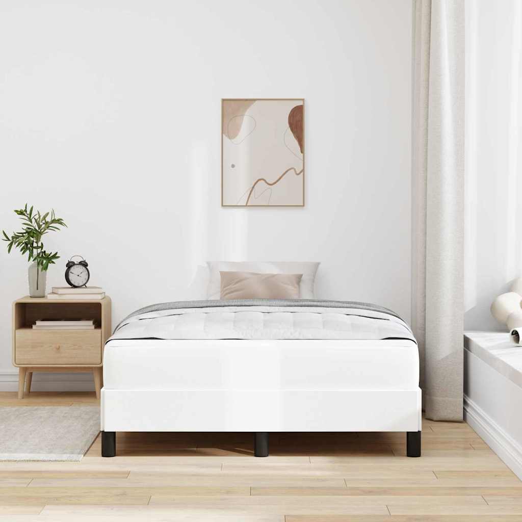 Struttura del letto Bianco Puro 120 x 200 cm Tessuto
