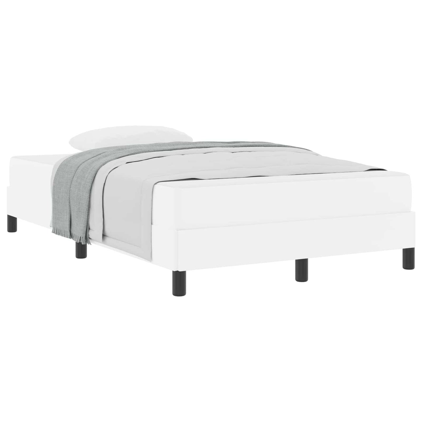 Struttura del letto Bianco Puro 120 x 200 cm Tessuto