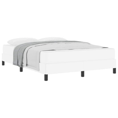 Struttura del letto Bianco Puro 140 x 190 cm Tessuto