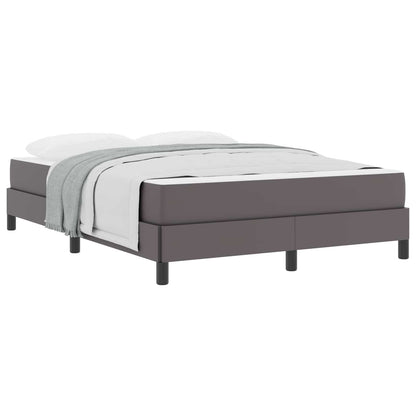 Struttura del letto con materasso Grigio 140 x 190 cm Tessuto