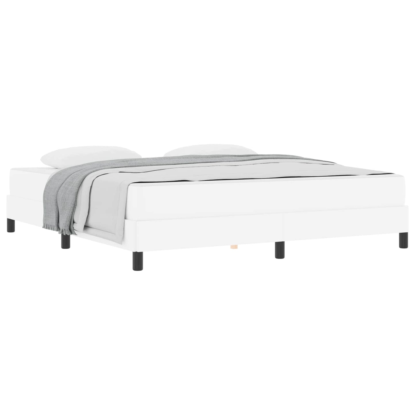 Struttura del letto Bianco Puro 180 x 200 cm Tessuto