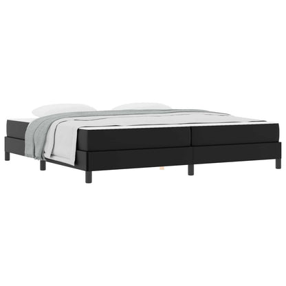 Struttura del letto con materasso Nero 200 x 200 cm Tessuto