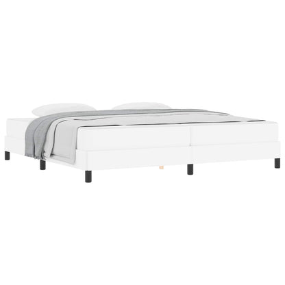 Struttura del letto Bianco Puro 200 x 200 cm Tessuto