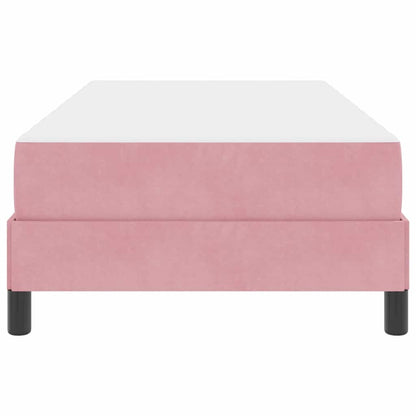 Letto a molle con materasso Rosa 80 x 210 cm Tessuto
