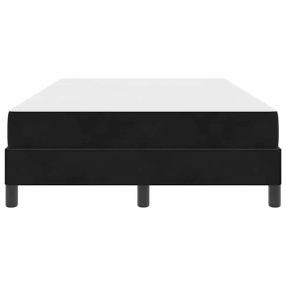 Letto a molle con materasso Nero 120 x 210 cm Tessuto