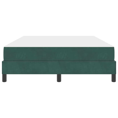 Letto a molle con materasso Verde Scuro 140 x 210 cm Tessuto