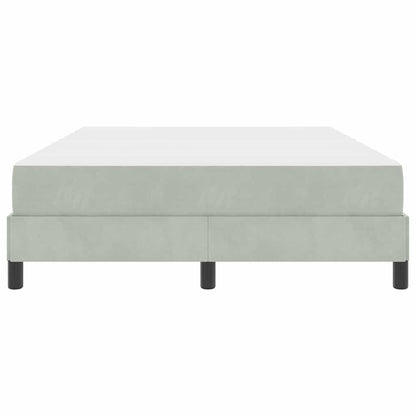 Letto a molle con materasso Grigio chiaro 160 x 210 cm Tessuto