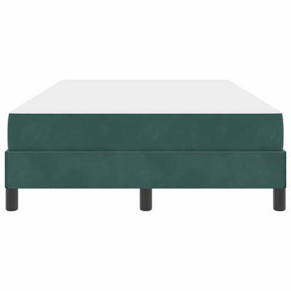 Letto a molle con materasso Verde Scuro 120 x 220 cm Tessuto