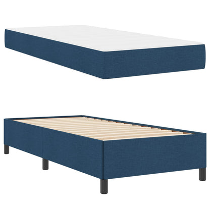 Letto a molle Blu 80 x 200 cm Tessuto