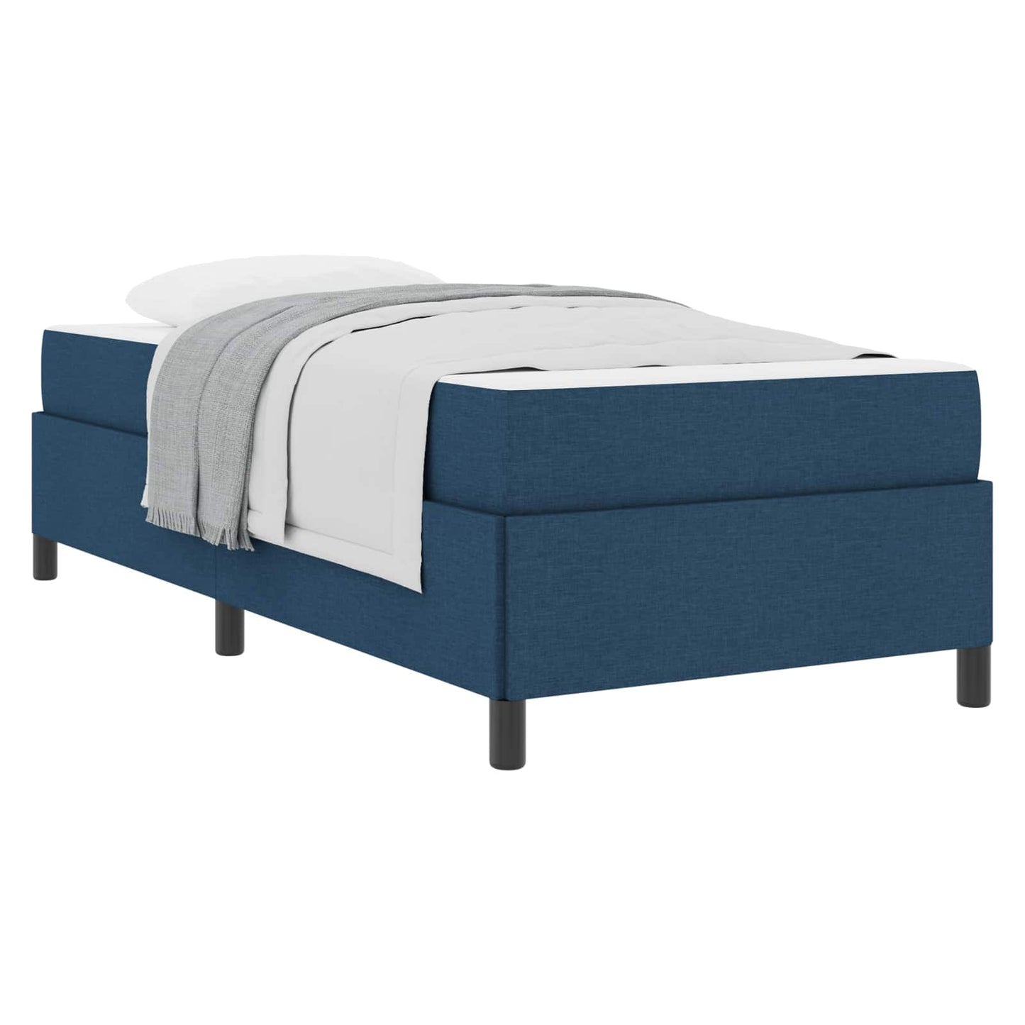 Letto a molle Blu 100 x 200 cm Tessuto