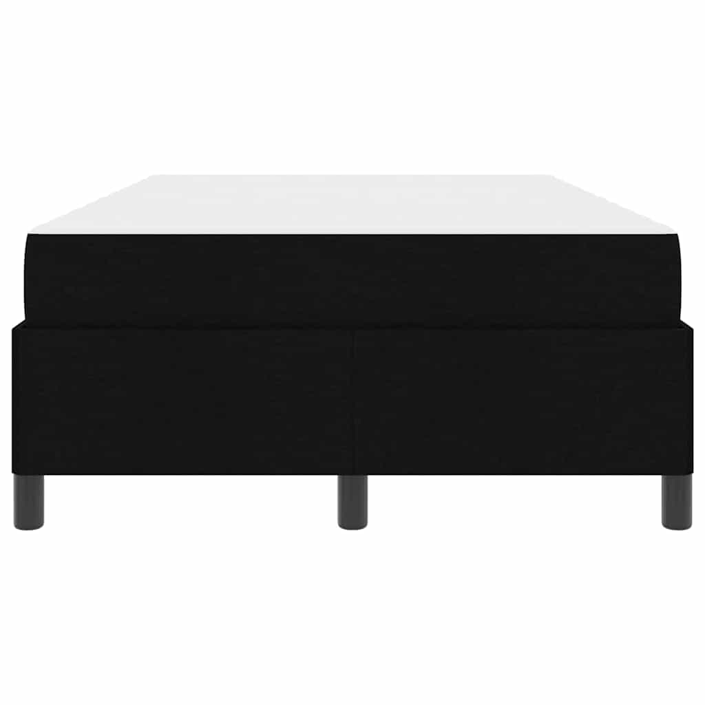 Letto a molle Nero 120 x 190 cm Tessuto