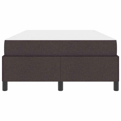 Letto a molle Marrone Scuro 120 x 190 cm Tessuto