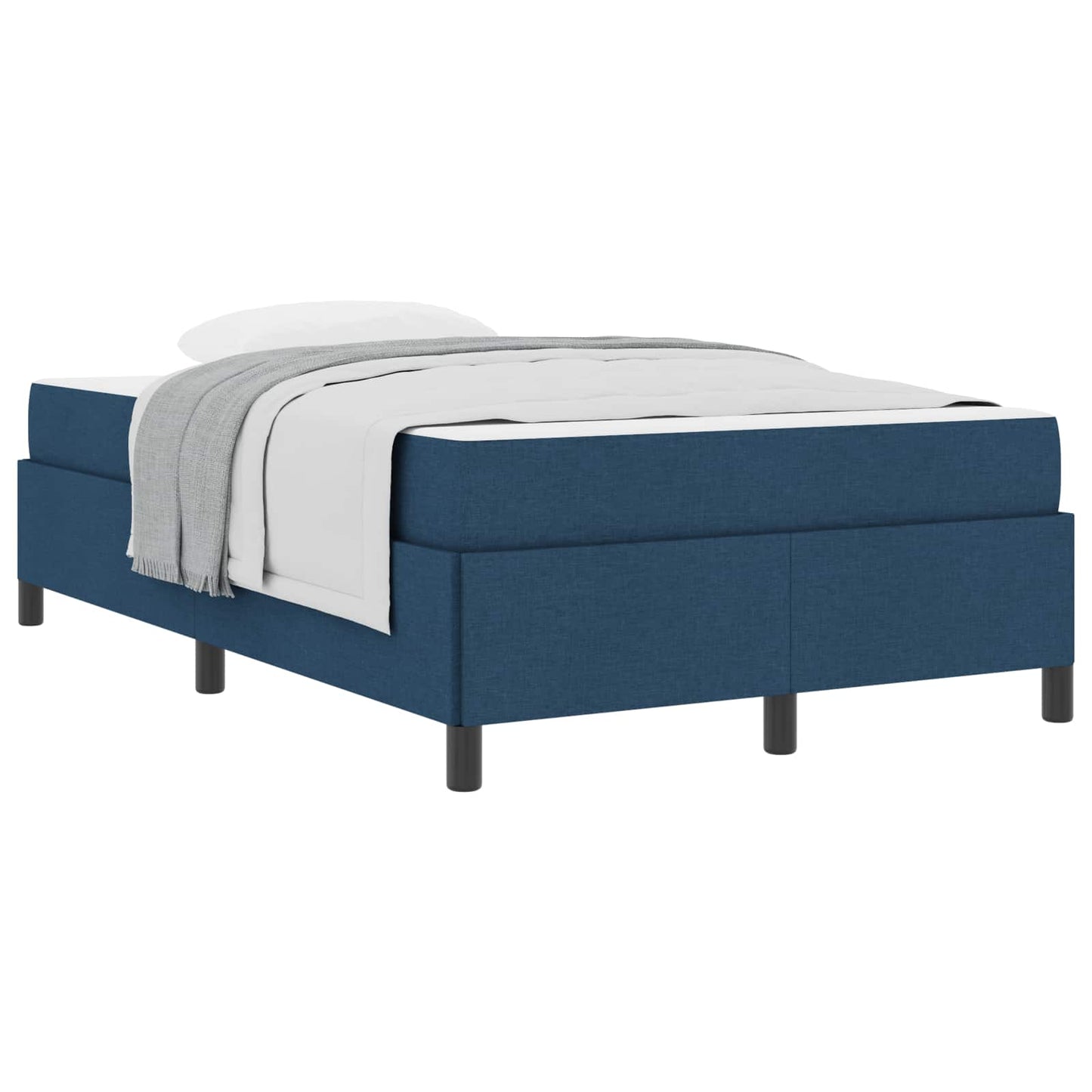 Letto a molle Blu 120 x 200 cm Tessuto
