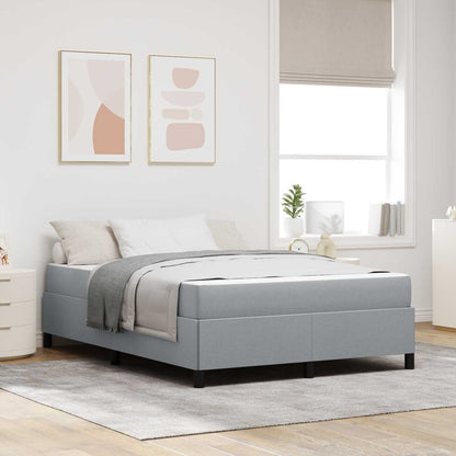 Letto a molle Grigio chiaro 140 x 200 cm Tessuto