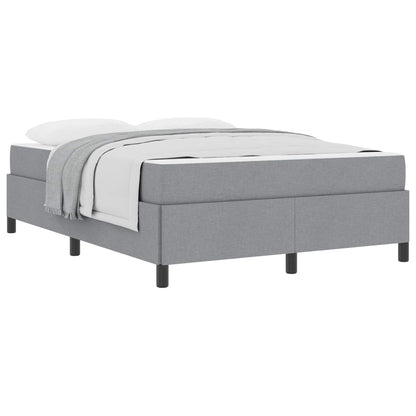 Letto a molle Grigio chiaro 140 x 200 cm Tessuto