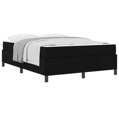 Letto a molle Nero 160 x 200 cm Tessuto
