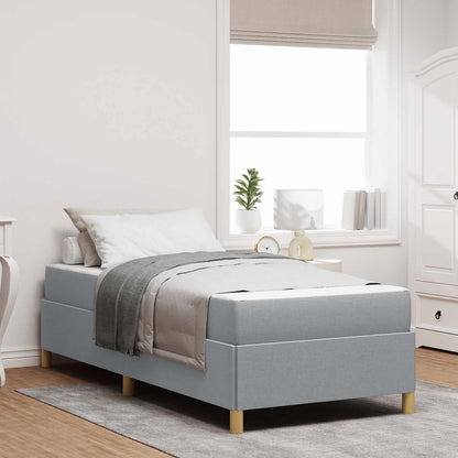 Struttura del letto Grigio chiaro 80 x 200 cm Tessuto