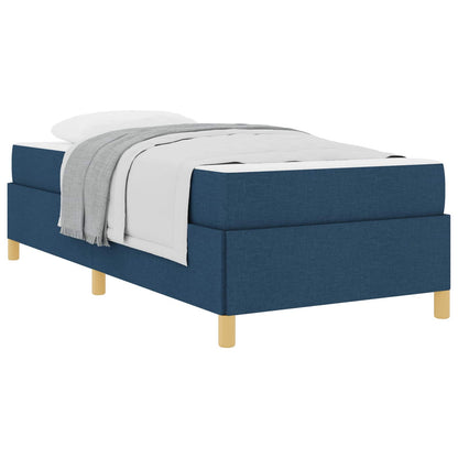 Struttura del letto con materasso Blu 80 x 200 cm Tessuto