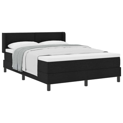 Letto a molle con materasso Nero 200 x 160 cm Tessuto