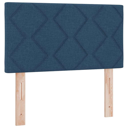 Letto a molle con materasso Blu 200 x 80 cm Tessuto