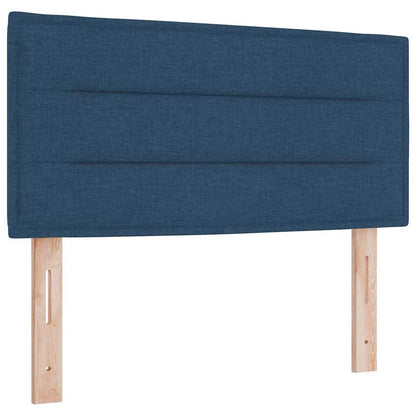Letto a molle con materasso Blu 200 x 80 cm Tessuto