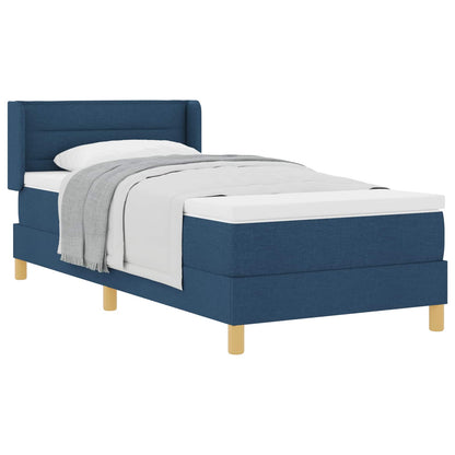 Letto a molle con materasso Blu 190 x 90 cm Poliestere