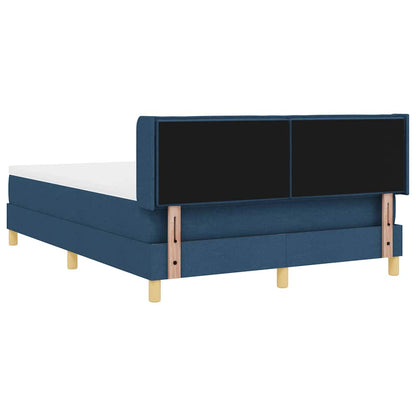 Letto a molle con materasso Blu 200 x 140 cm Tessuto