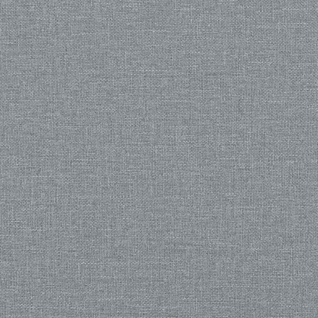 Letto a molle con materasso Grigio chiaro 200 x 160 cm Tessuto