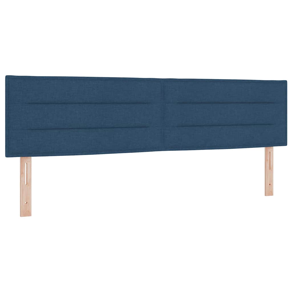<strong>Letto a Molle< / strong> Blu 180 x 200 cm Tessuto