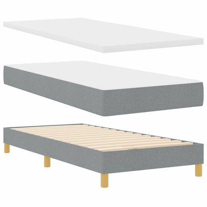 <strong>Letto a Molle< / strong> Grigio chiaro 90 x 200 cm