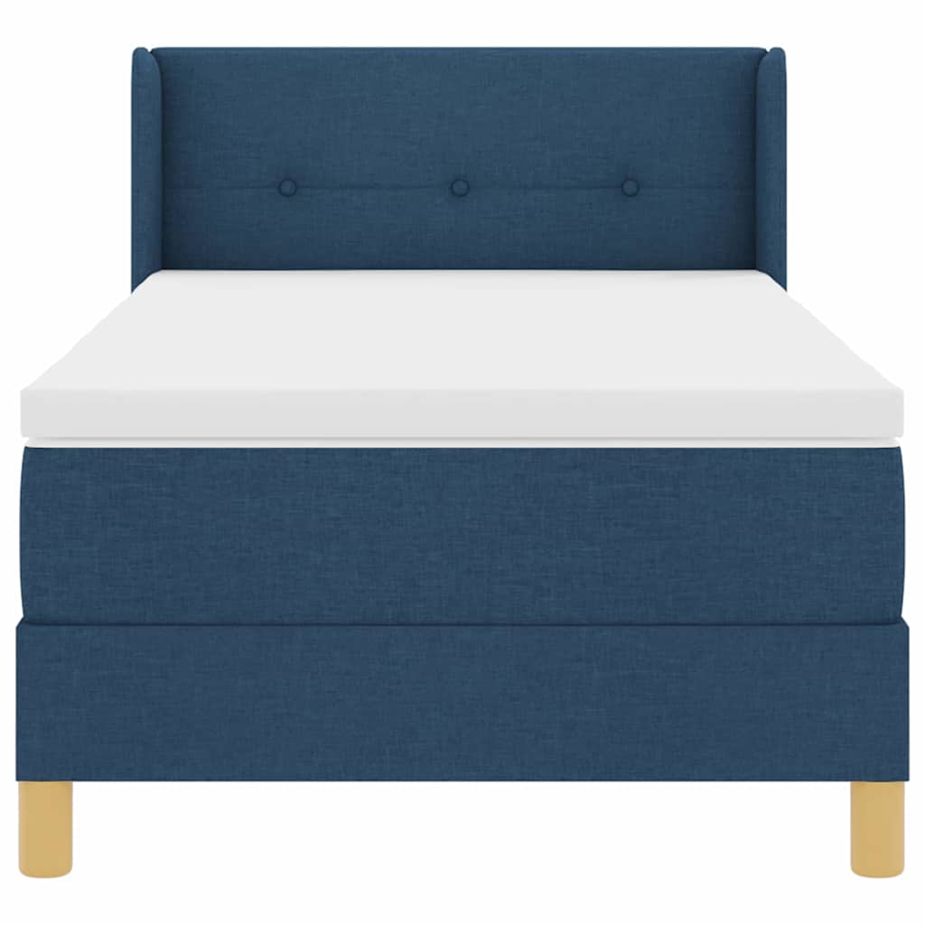 <strong>Letto a Molle< / strong> Blu 100 x 200 cm Tessuto