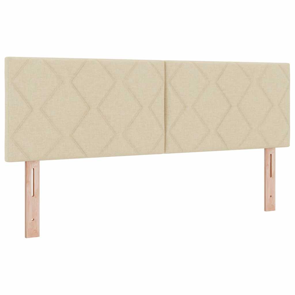 <strong>Letto a Molle< / strong> Crema 140 x 200 cm Tessuto